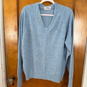 Dior Sky Blue V-Neck Sweater